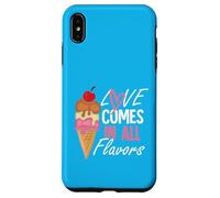 L'amour vient dans toutes les flovors Coque pour iPhone XS Max