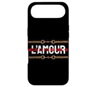 l'amour with Printed Golden Style Chains Valentin's Day Love Coque pour iPhone Air