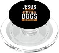 L'amoureux des Chiens, Jésus est Mon Sauveur, Les Chiens sont ma thérapie PopSockets PopGrip pour MagSafe