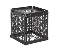 Lamp Shade, Iron Decorative Cover, Hollow Out Light Accessory, Portable Lampshade 3.54x3.54x3.94 Inches for Camping Lanterns, Floor Lamps, in Patio, Garden, Yard, Balcony, and Evening Ambiance Setup