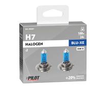 Lampa 2 Ampoules 24 V H7 100 W PX26d Bleu-Xe 4500 K Blanc Clair