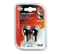 Lampa 2 Ampoules Chromées Orange Freccia 12V 21W 1 Filament PY21W BAU15S
