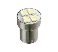 Lampa 24/28V Hyper-LED 12-4 SMD x 3 puces - (P21W) - BA15s - 1 pièce - D/Blister - Ambre - Double polarité