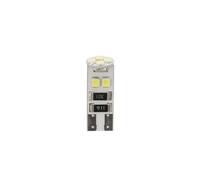 Lampa 24 V Hyper-LED 24-8 SMD x 3 puces (T10) - Trifocus - W2,1 x 9,5D - 20 pièces - Sacchto - Blanc - Double polarité - Résistance intégrée
