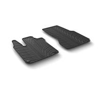 LAMPA 24401 Tapis de sol Caoutchouc noir Avant Compatible avec SMART FORTWO Coupé 453 FORTWO Décapotable 453