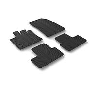 LAMPA 24456 Tapis de sol Caoutchouc noir Avant et Arrière Compatible avec RENAULT Captur 2 HF