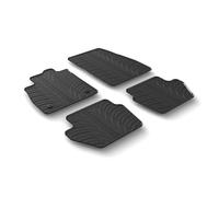 LAMPA 24502 Tapis de sol Caoutchouc noir Avant et Arrière