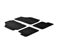 LAMPA 24610 Tapis de sol Caoutchouc noir Avant et Arrière Compatible avec LANCIA YPSILON 843