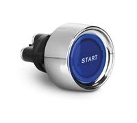 Lampa 45526 Interrupteur à bouton à LED - 12/24 V - Bleu - 25 A