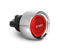 Lampa 45527 Interrupteur à bouton à LED - 12/24 V - Rouge - 25 A