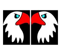 Lampa 98873 Aquila Lot de 2 emblèmes à LED
