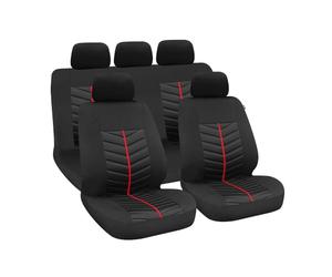 LAMPA Anti-vol Set Housses Rapid, Noir/Rouge