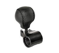 Lampa Boule de volant en cuir noir