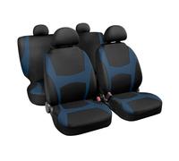 Lampa Capri Coordonné Ensemble de housses pour sièges de voiture Noir/Bleu 8 pièces