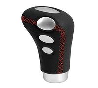 Lampa Cobra 00078 Pommeau de levier de vitesse en cuir noir avec couture rouge