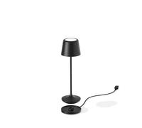 LAMPA Lampe de table sans fil rechargeable télécommandée Luna Micro - Noir mat