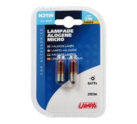 LAMPA Lot de 2 ampoules halogènes HY21W 12V 21W pour clignotants