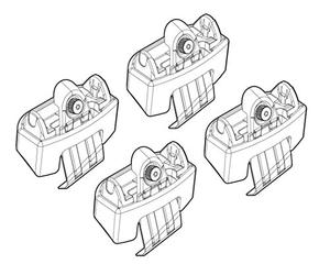 Lampa n21168 Kit Accessoires pour Fixation sur Le Toit de la 2 Bars, 66