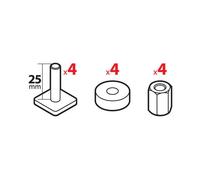 LAMPA n99971 Set adaptateurs Support pour Skis Pro Slider (n40000) pour Barres Whispbar