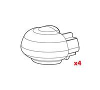 Lampa n99994 Lot de 4 Bouchons Barres alumia (75pl105 a)