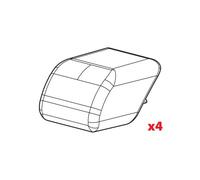 Lampa n99995 Lot de 4 Bouchons Barres Quadra (75pl097 a)