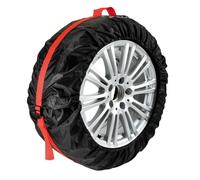 LAMPA Set 4 Enjoliveurs Tyre-Wrap Basic En Polyester Noir