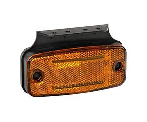 LAMPA Side Marker Light with Reflector, 10/30V - 2 LED - Amber