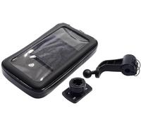 Lampa Lampa Support de téléphone scooter Résistant aux éclaboussures Fixation posurur rétroviseur et pare-brise Noir