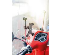Lampa Support Téléphone Pour Moto Scooter Avec Attache Miroir Universel Noir