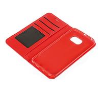 LAMPA Wallet Folio Case, Book Cover - Samsung Galaxy S6 Edge - Red