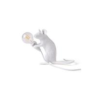 Seletti Lampe de table Mouse Lamp-Mac Résine 5 x 15 cm Blanc USB