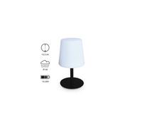 LAMPADA S COLOR - Lampe de table LED de 28cm noire - Lampe de table décorative lumineuse Ø 16cm