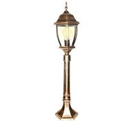 Lampadaire 1 lumière E27 10 W modèle New York lampe jardin extérieur 230 V H 870 mm Bianco freddo bronze