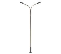 Lampadaire 2 bras à LED 12 V - 100 mm - HO 1/87 - FALLER 180201
