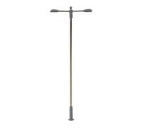 Lampadaire 2 bras à LED 12 V - 93 mm (x3) - FALLER 180103 - HO 1/87