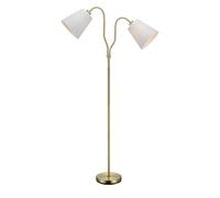 Lampadaire 2xE27, max. 60W, IP20, laiton et blanc - Markslöjd - Modena