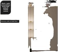 Lampadaire, 3 sources lumineuses, design moderne, LED 15W, fiche dorée à 3 têtes