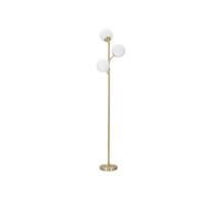 Lampadaire 3 Sphères "Glamy Luci" 190cm Blanc & Or