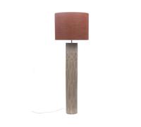 Lampadaire 55x55x170 cm en jute et polyrésine terracotta et taupe