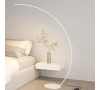 Lampadaire à arc moderne minimaliste avec 3 niveaux de luminosité, lampe de lecture moderne à intensité variable