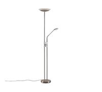 Lindby LED Lampadaire Jonne à intensité variable (Moderne) en Gris Métal e. a. pour Salon & Salle manger (à 2 lampes,), Sur Pied Lampe a de Sol