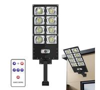 Lampadaire à Énergie Solaire | Éclairage Lumineux Décoration Sécurité | Lampadaire Étanche Solaire pour Extérieur - pour le Jardin la Terrasse le Balcon le Terrain de Basketball l'Allée le Parking