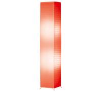 Lampadaire à intensité variable avec télécommande LED Lampadaire papier blanc Lampe de salon, changement de couleur RGB, 2x 7,5W 2x 470lm blanc chaud, LxlxH 25x25x130 cm