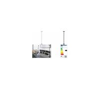 Unilux Lampadaire à LED FIRST, dimmable, gris métallisé Gris G