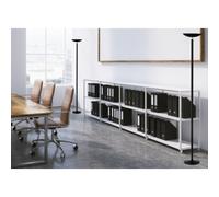 Lampadaire à LED FIRST, noir