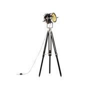 Bois de Manguier Massif Lampadaire à Trépied Noir 171 cm Lampe sur Pied vidaXL