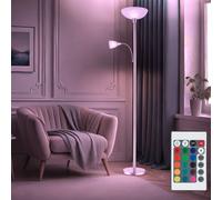 Lampadaire à Vasque Accumulateur Luminaire RGB Dimmable LED Télécommande H
