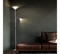 Lampadaire à Vasque Éclairage Lecture Lampe Hauteur Réglable Métal E27 H 180cm