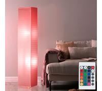 Lampadaire à Vasque Intensité Variable Télécommande Papier Blanc LED RGB