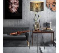 Lampadaire à Vasque Lampadaire Trépied Lampadaire or Noir